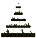 Minimap of The forest of Golem